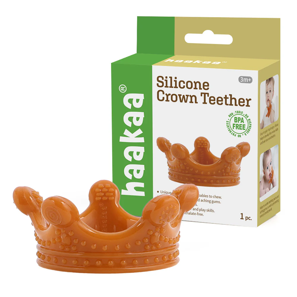 100% Food Grade Silicone Sensory Development Crown Teether