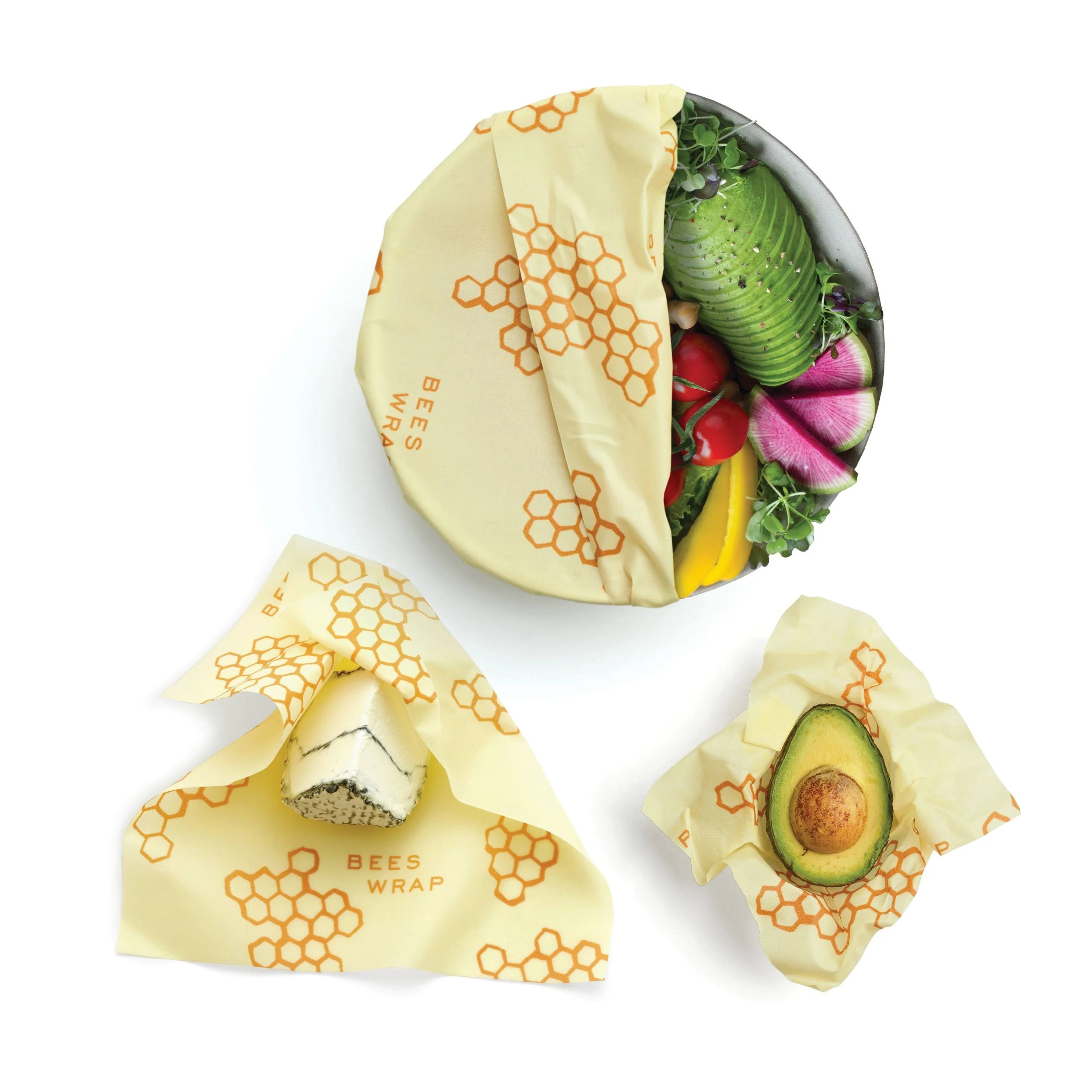 Reusable Beeswax Food Wraps – Assorted 3 Pack - Image 6