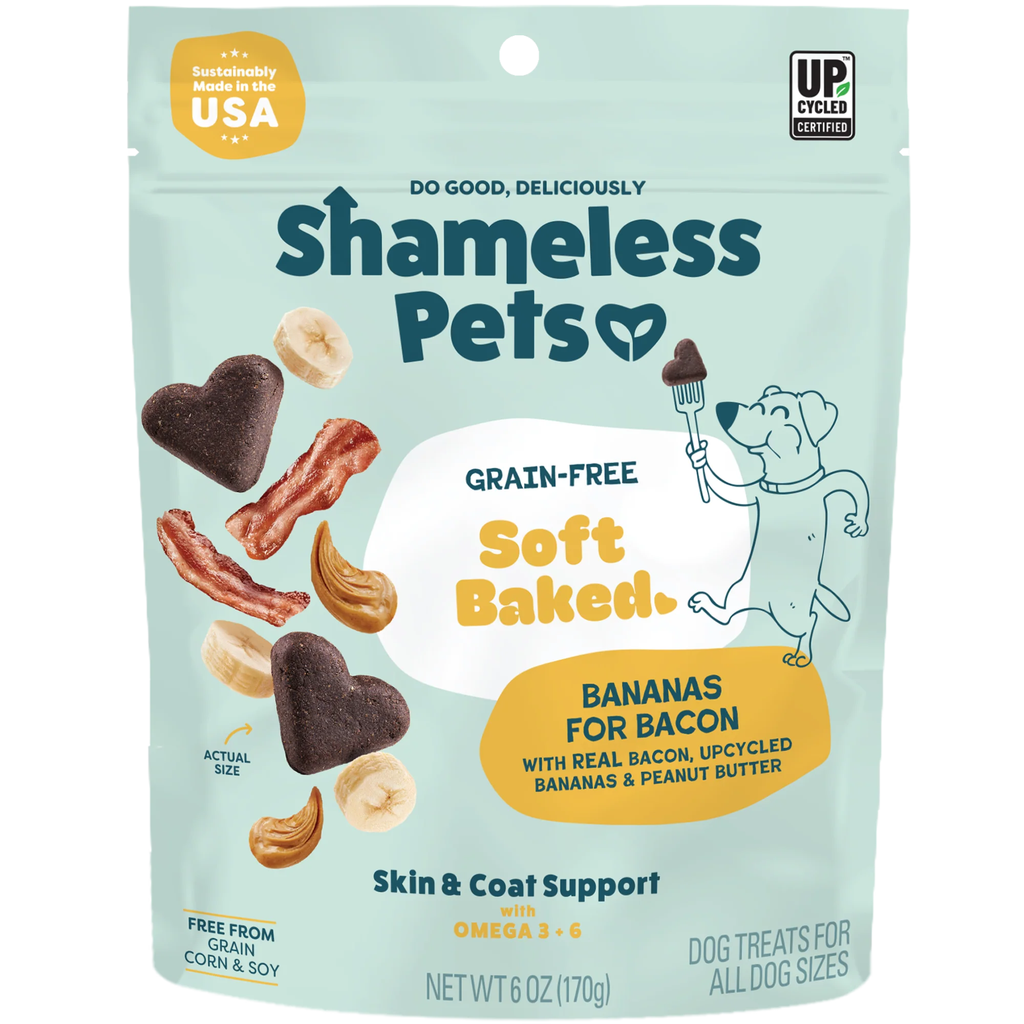 Bananas for Bacon Soft-Baked Dog Treats