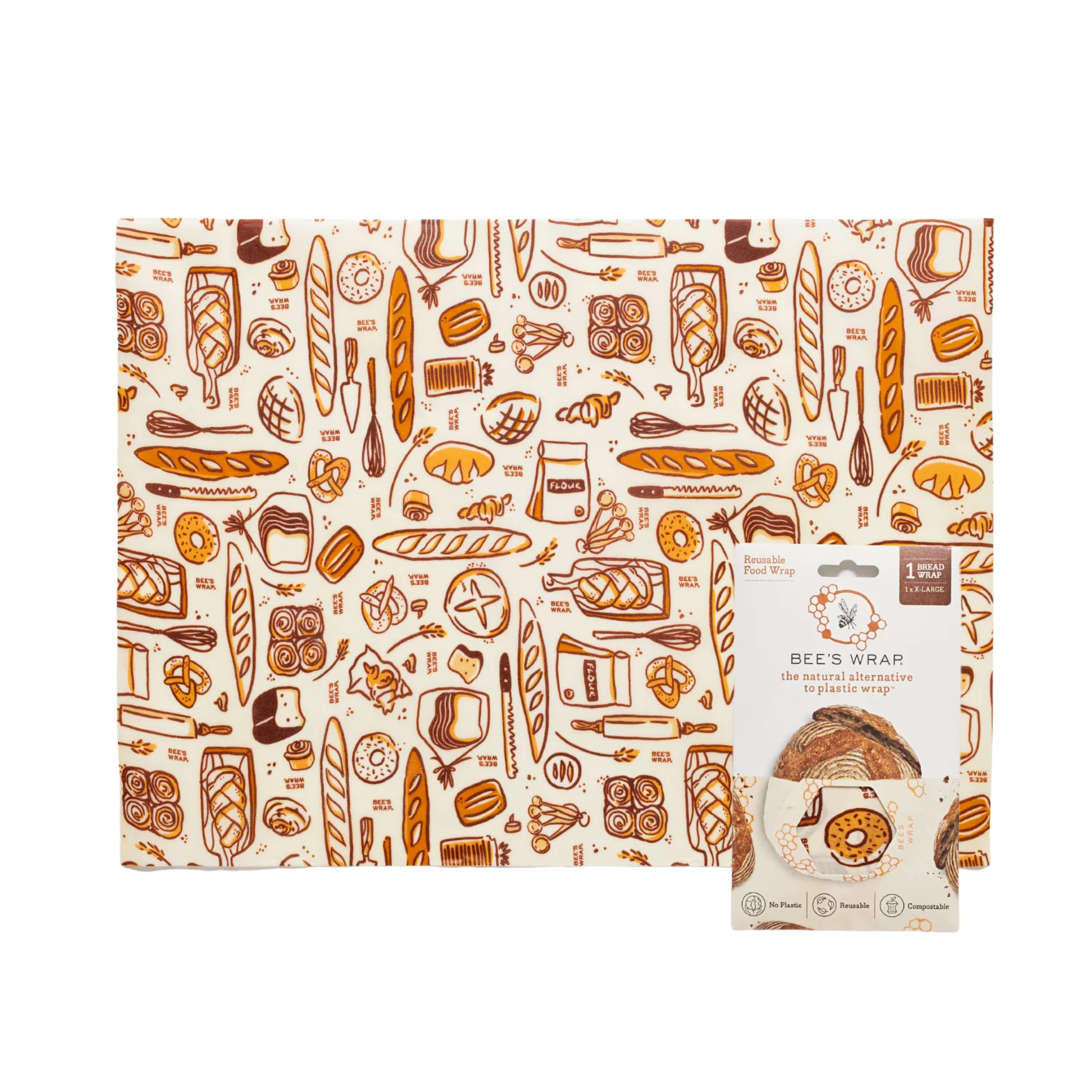 Reusable Beeswax Bread Wrap