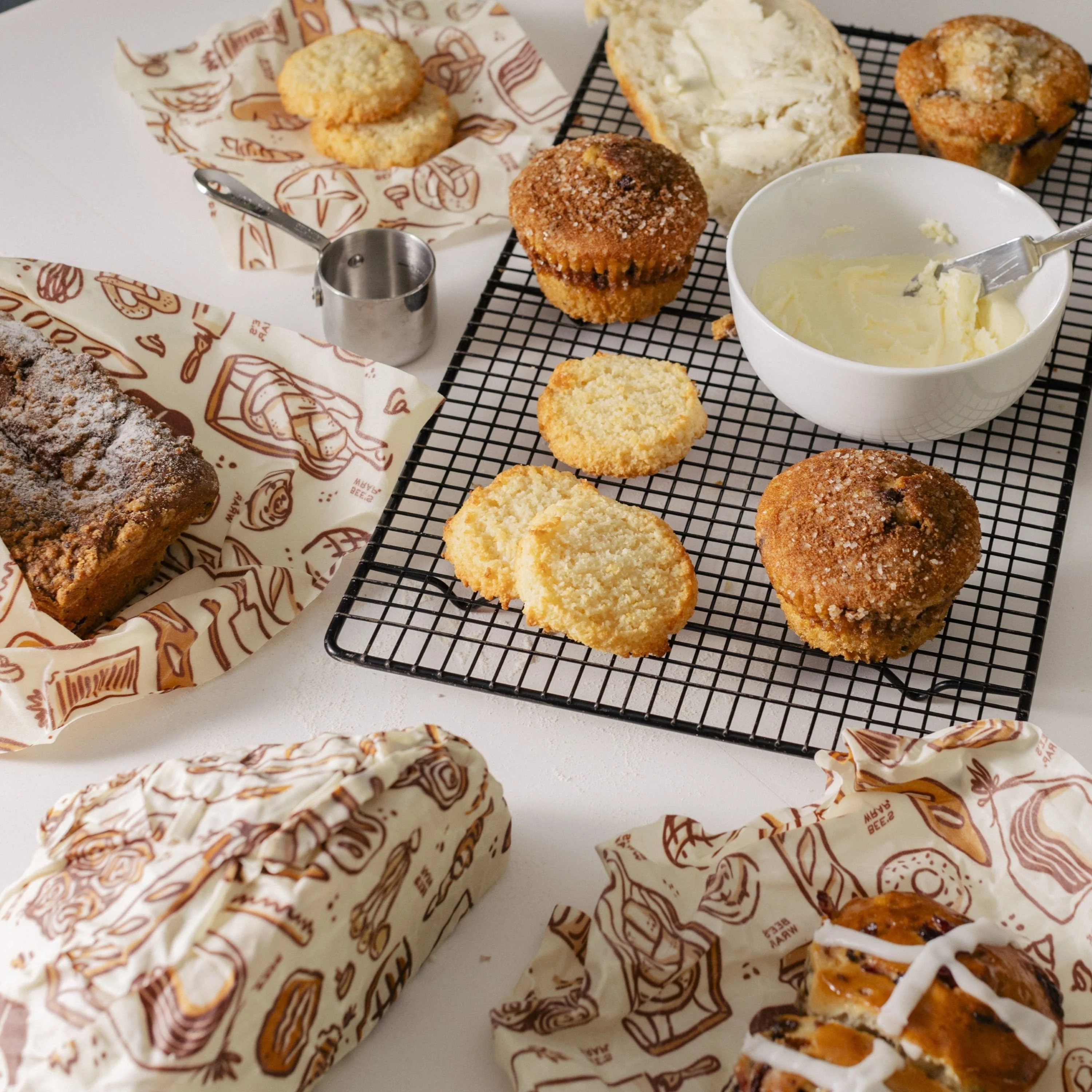 Reusable Beeswax Bread Wrap - Image 5
