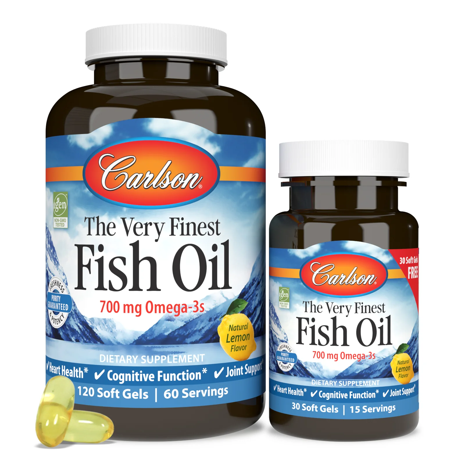 The Very Finest Fish Oil, Softgel - 700 mg Omega-3s