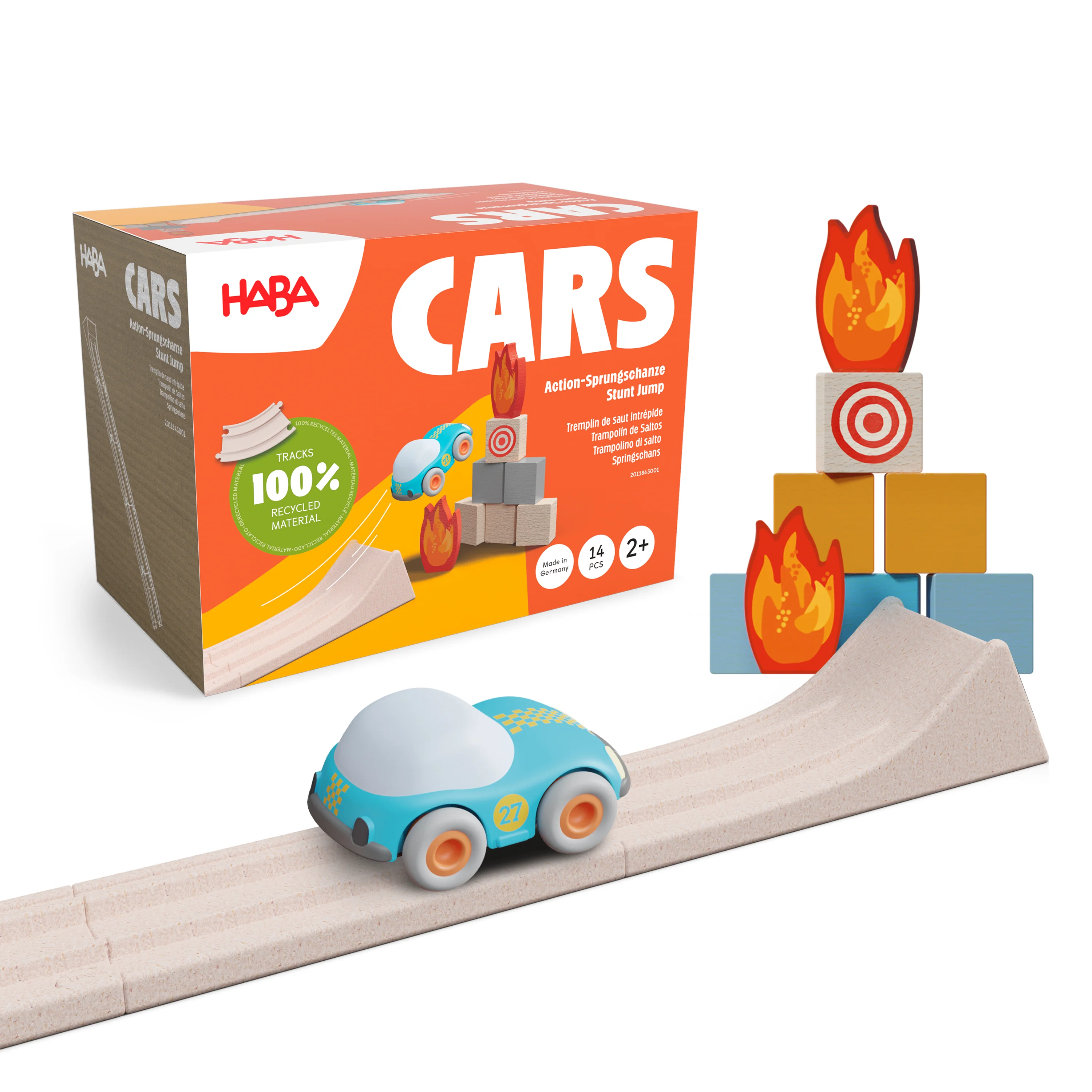Cars Stunt Action Ramp Set - 100% Recycled Materials, 2+ Years