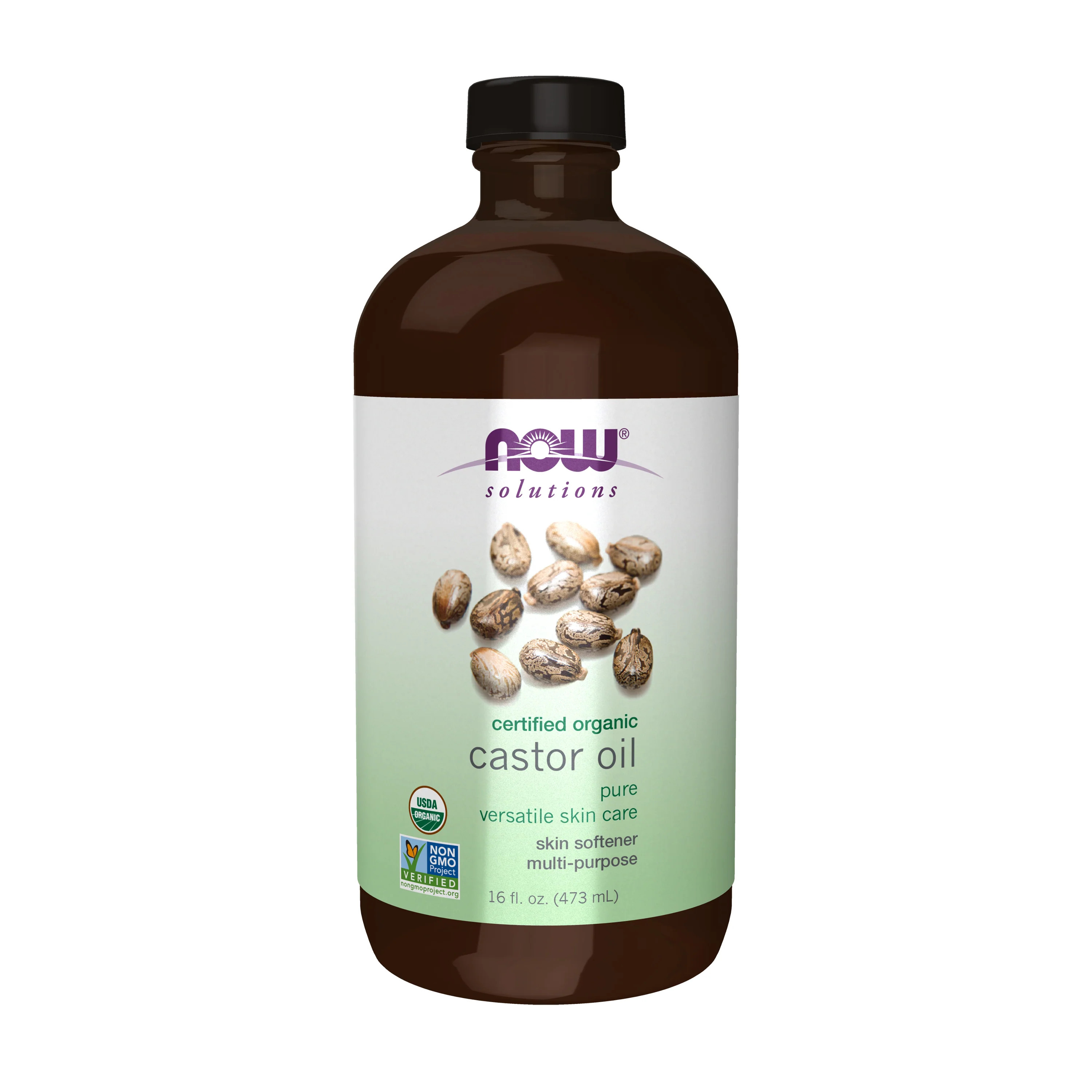 Castor Oil, Organic in Amber Glass