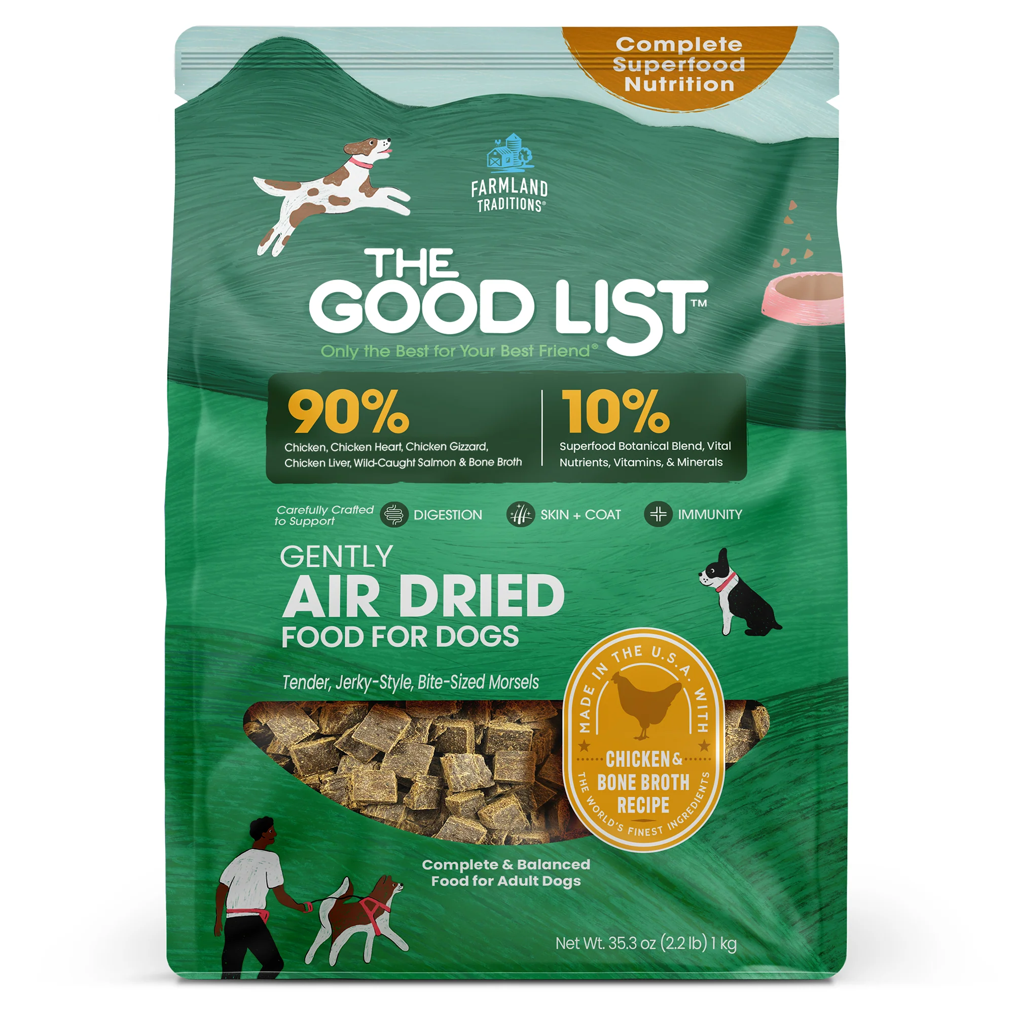 Chicken & Bone Broth Recipe, Food, Topper, and Mixer for Dogs