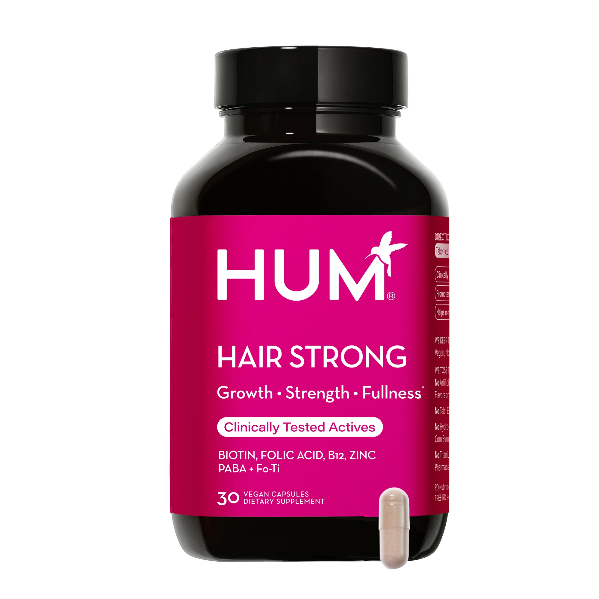 Hair Strong - Capsules for Growth with Biotin, Fo-Ti, & Paba