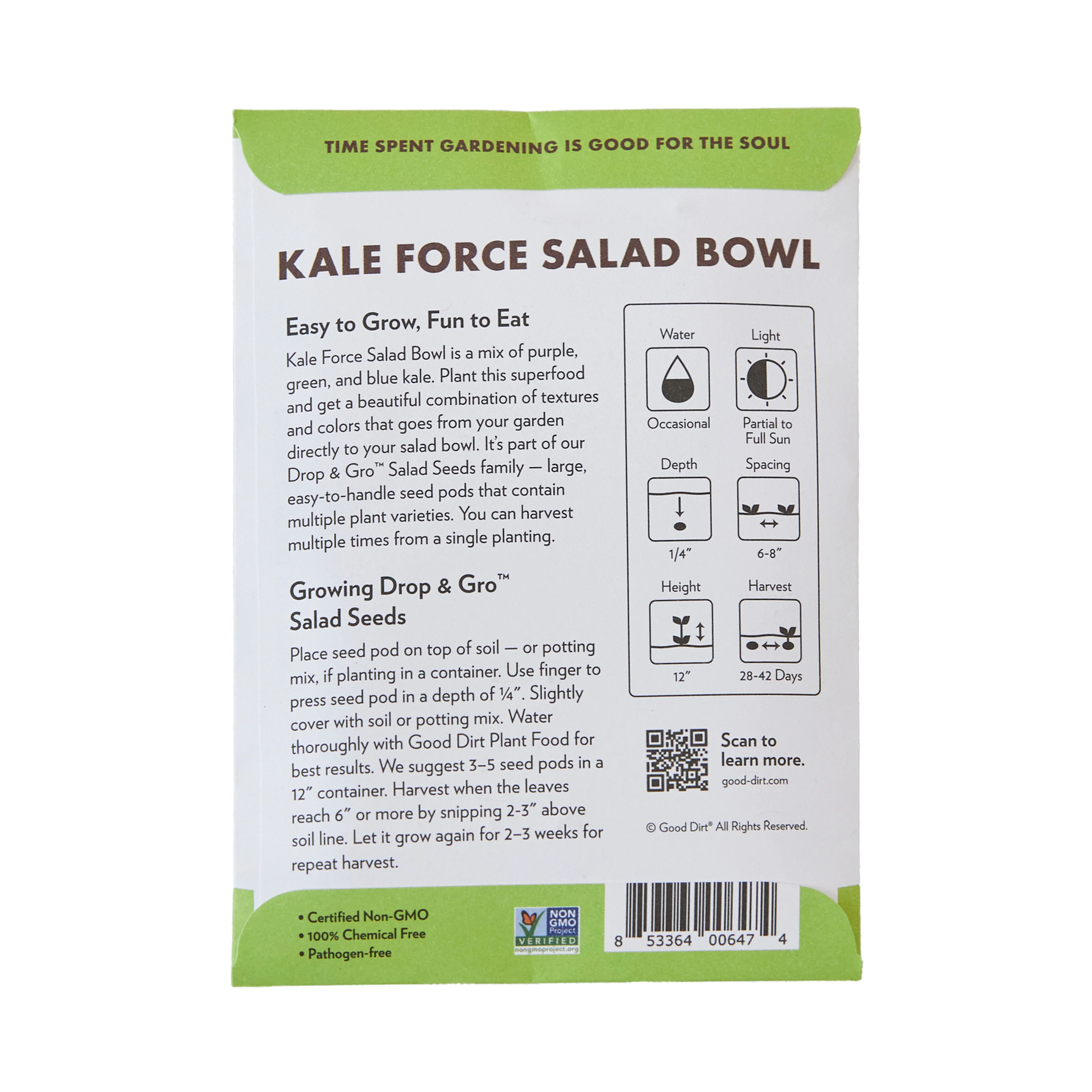 Drop & Gro Kale Seed Pods - Salad Greens Grow Kit - Image 2