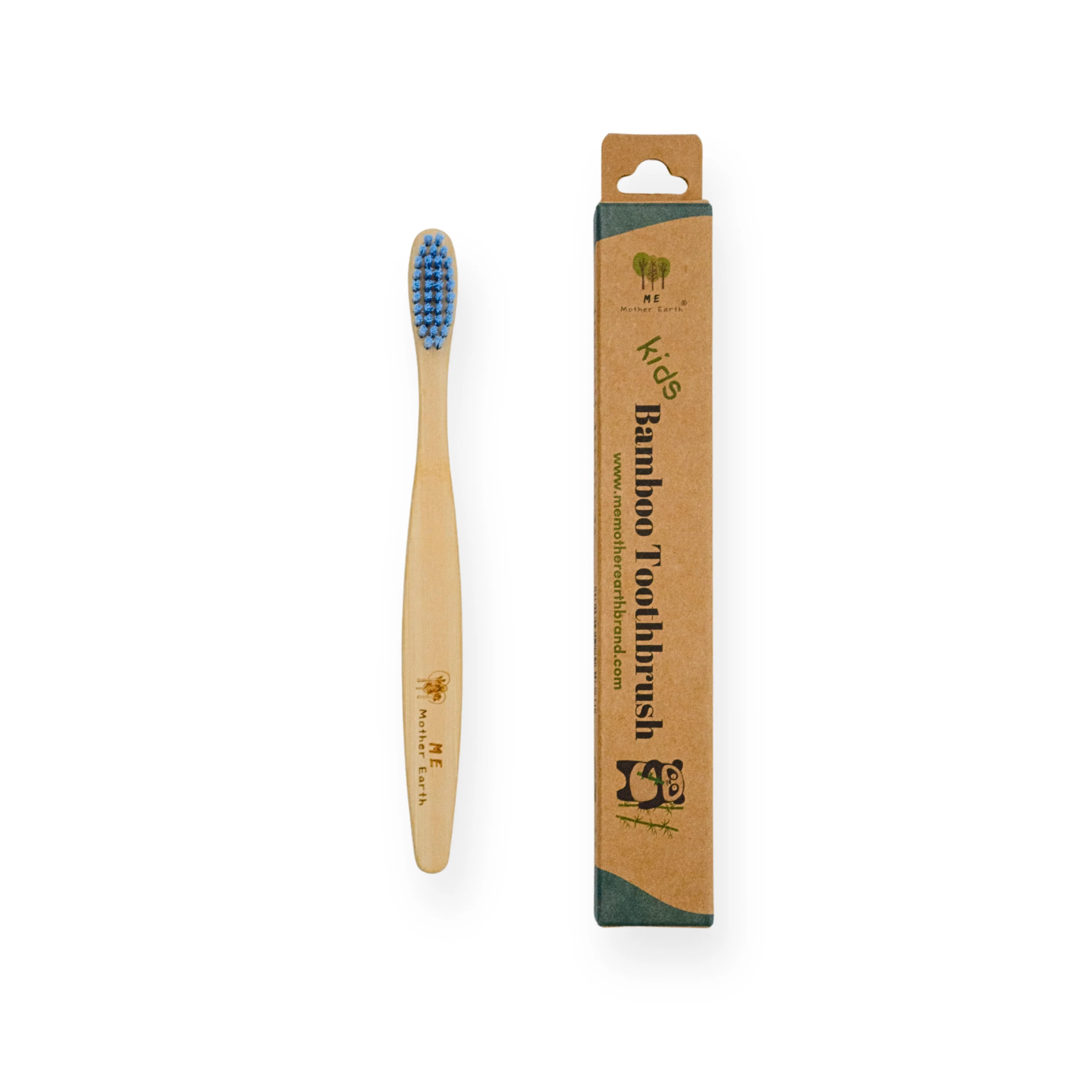 Kids Bamboo Toothbrush with Castor Oil Bristles - Image 2