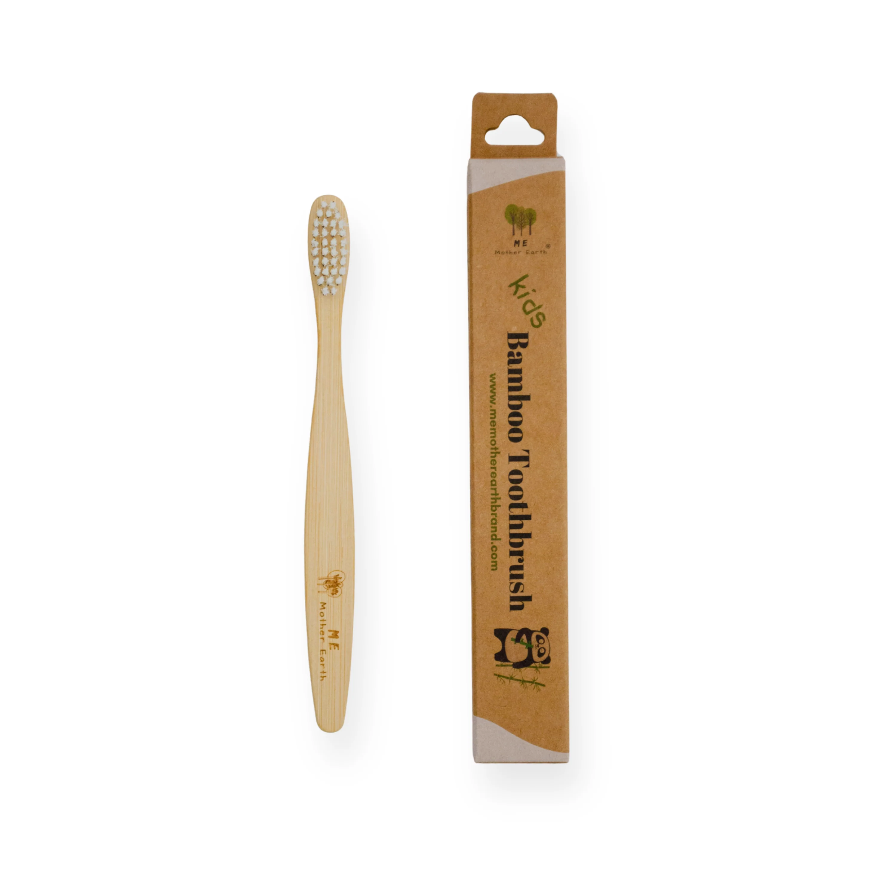 Kids Bamboo Toothbrush with Castor Oil Bristles - Image 3