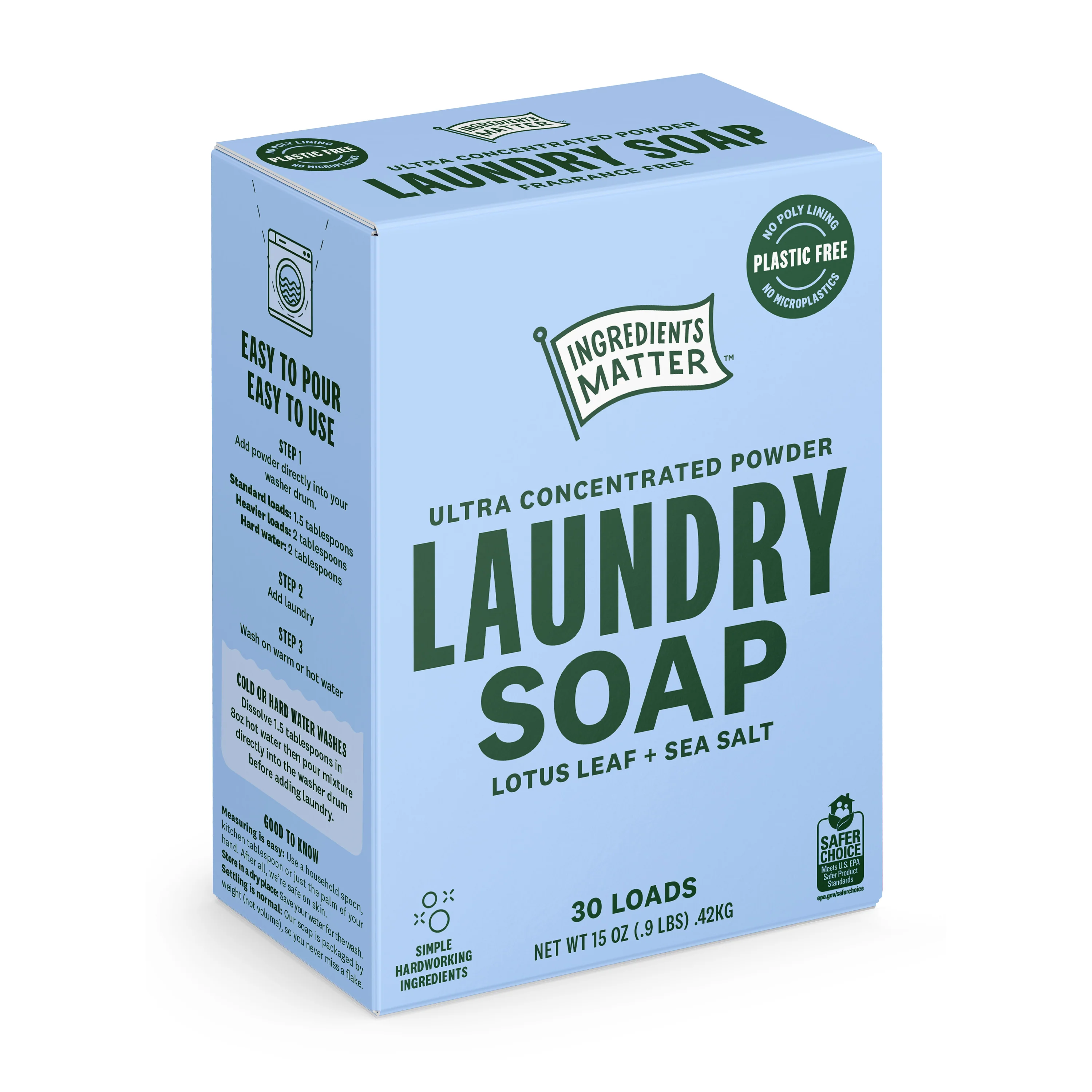 Laundry Soap Powder, Ultra Concentrated - 30 Loads