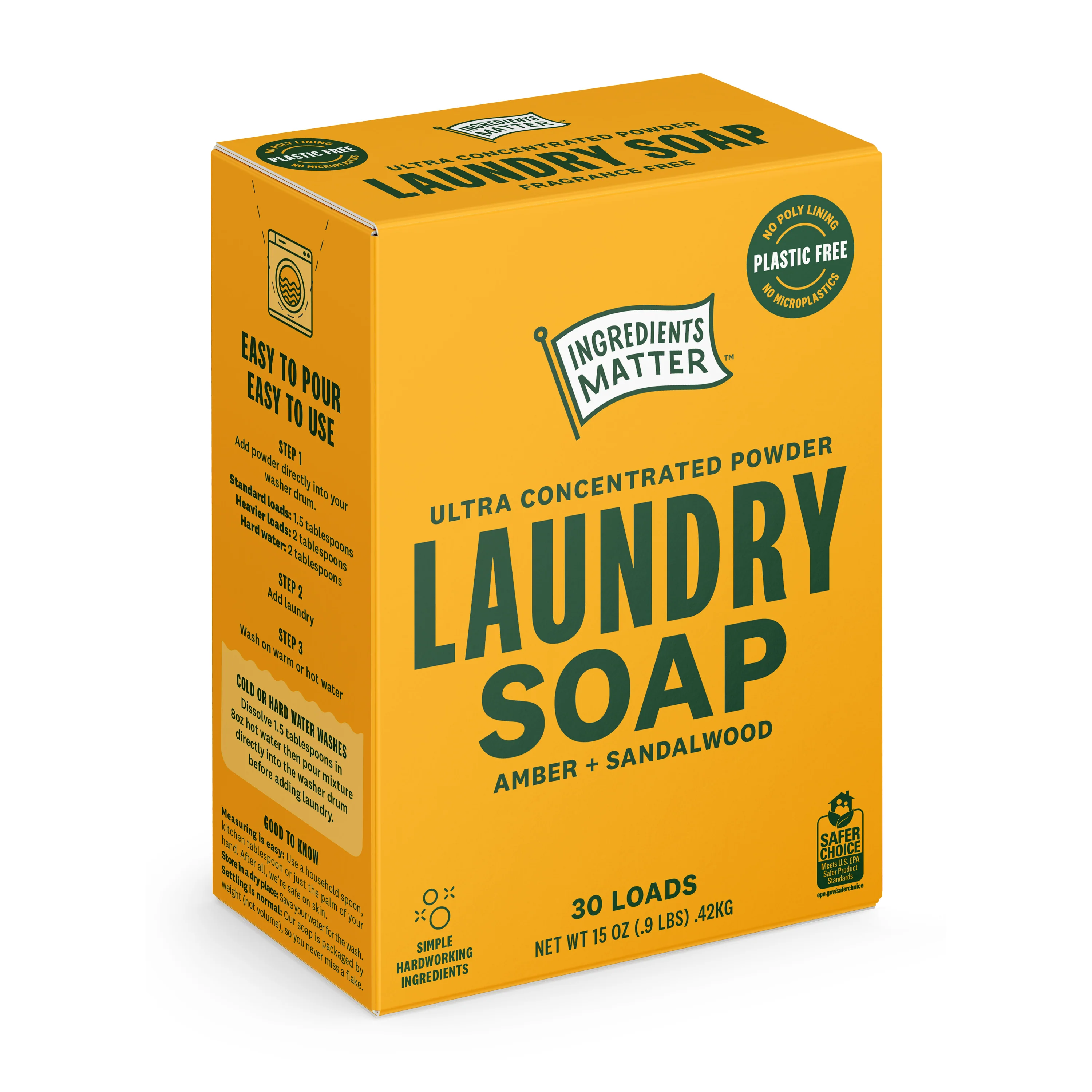 Laundry Soap Powder, Ultra Concentrated - 30 Loads - Image 2