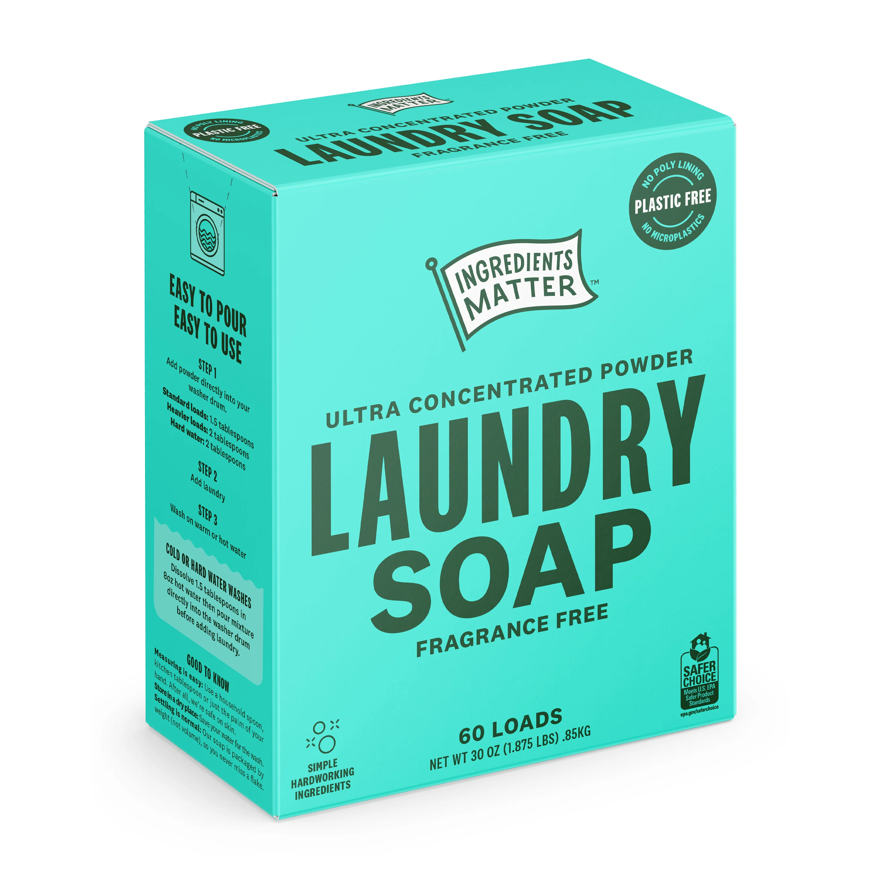 Laundry Soap Powder, Ultra Concentrated - 60 Loads - Image 2