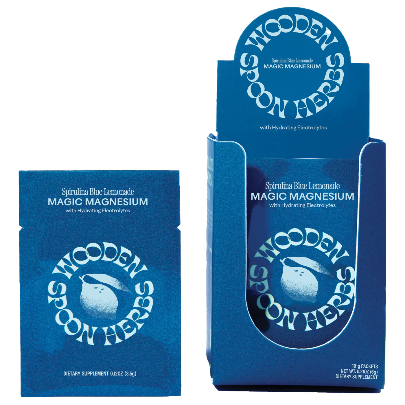 Magic Magnesium Citrate, Spirulina Blue Lemonade Powder Sachets