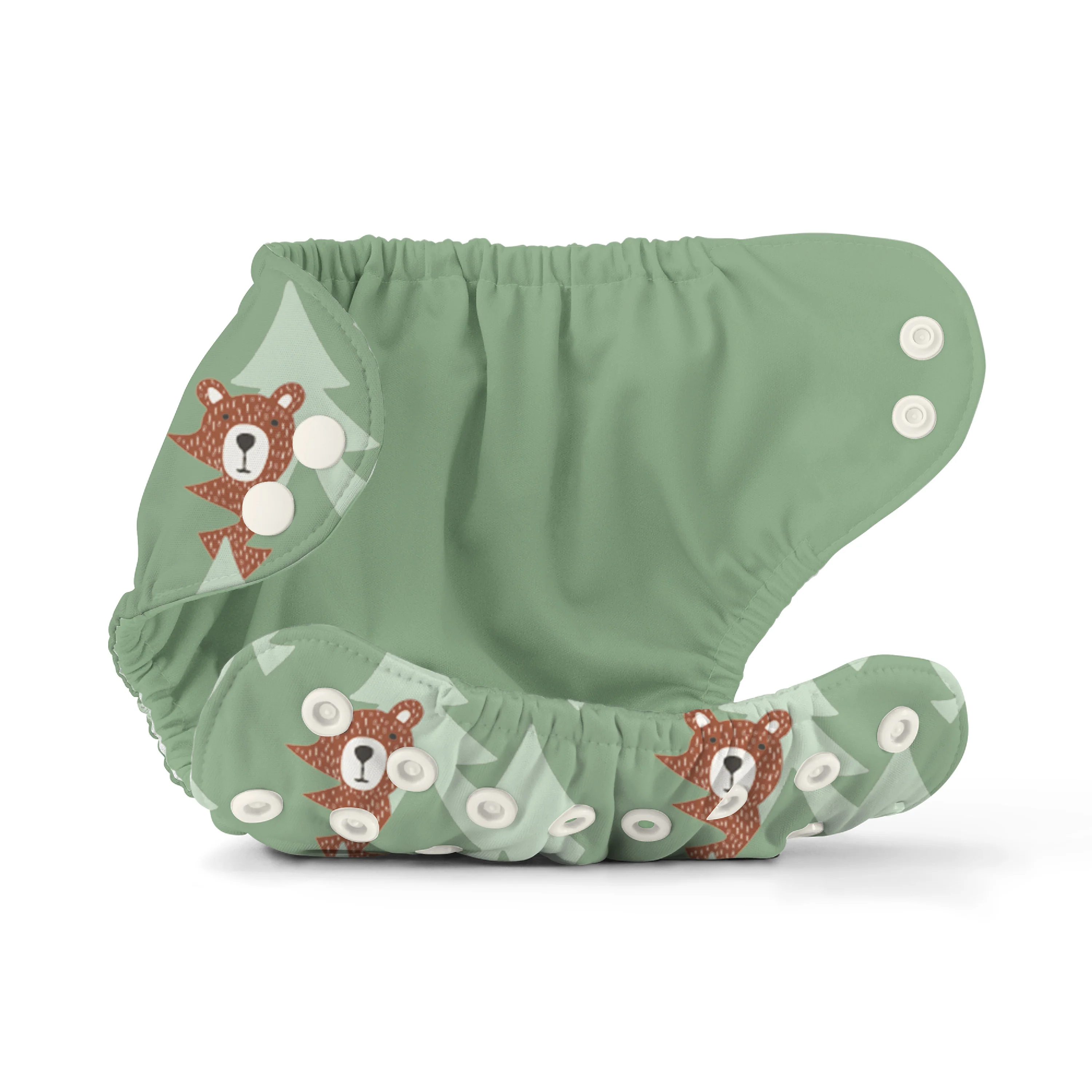 Outer Diaper Cover + Swim Diaper, Size 1, 100% OEKO-TEX Certified Recycled Fabric - Image 4