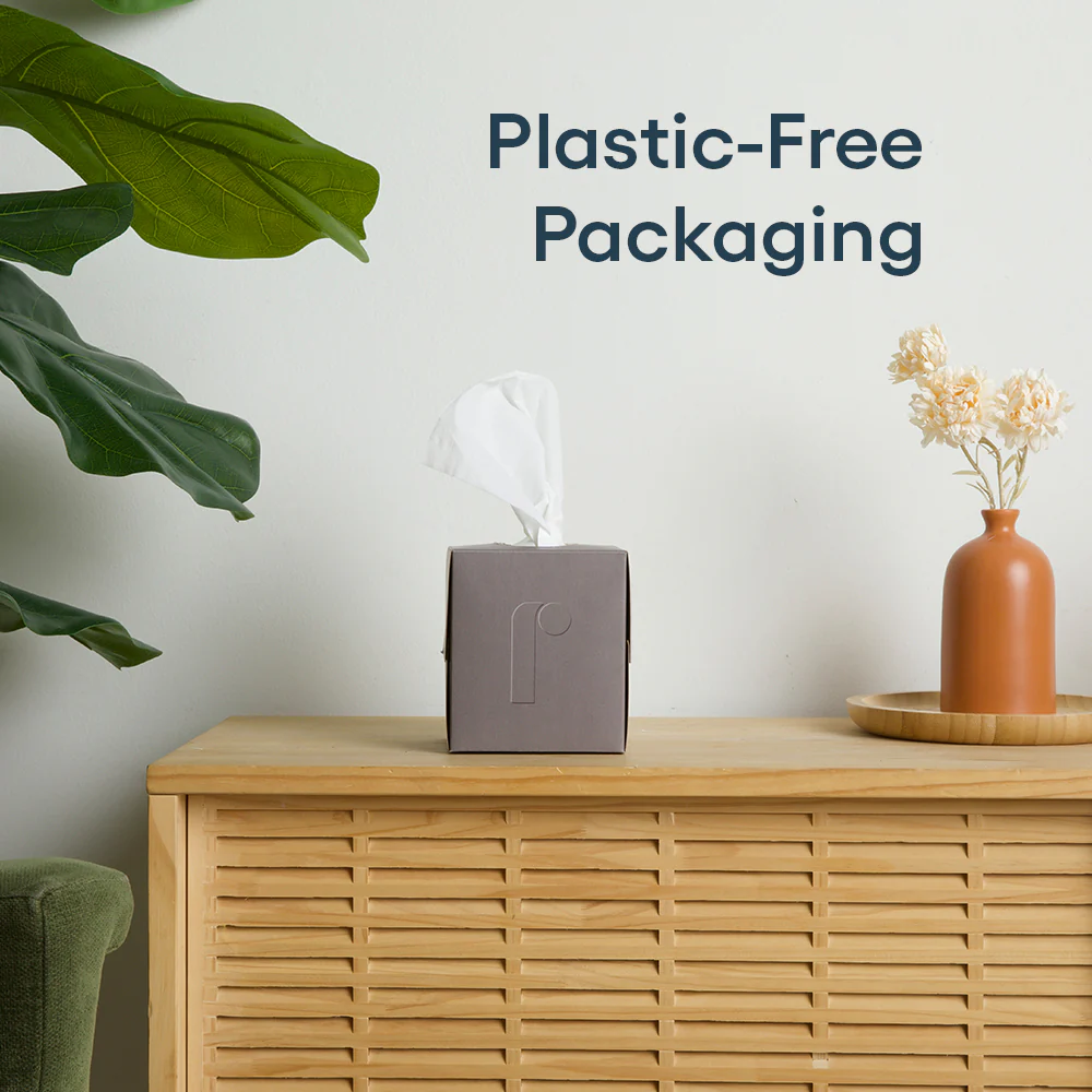 Premium Bamboo Facial Tissues - 60 3-ply tissues per box - Image 5