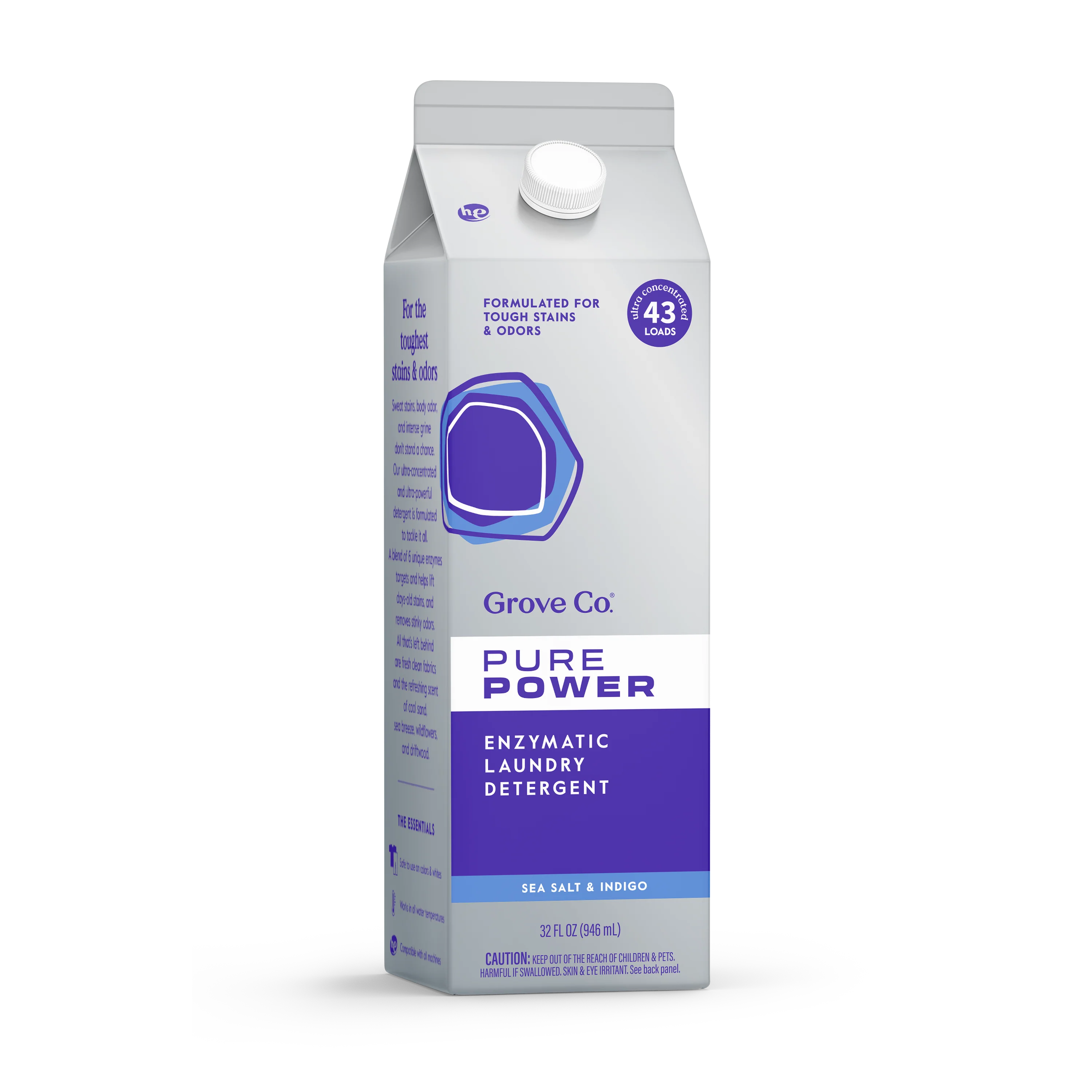 Pure Power Laundry Detergent – Tackles Tough Stains & Odors