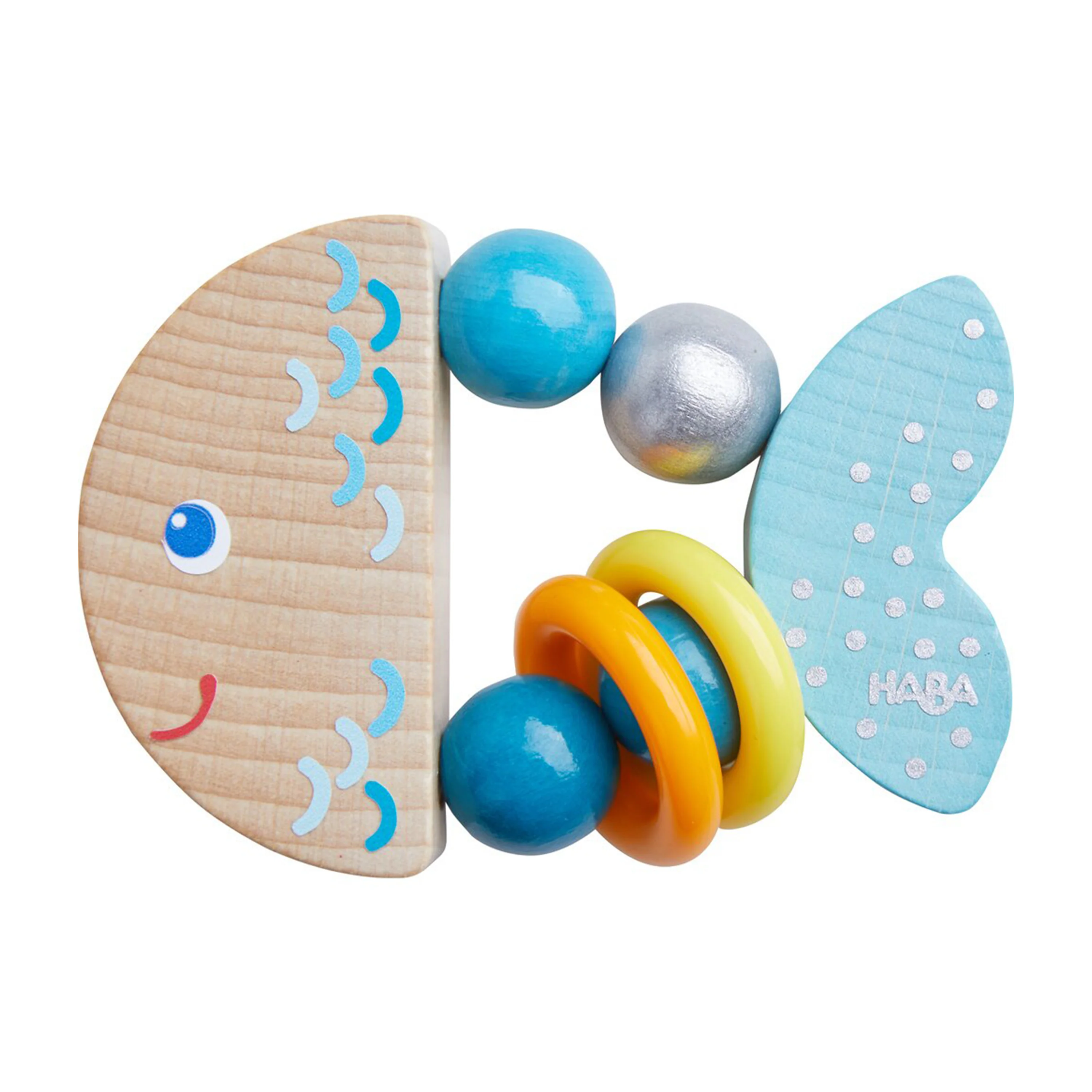 Rattlefish Wooden Baby Rattle