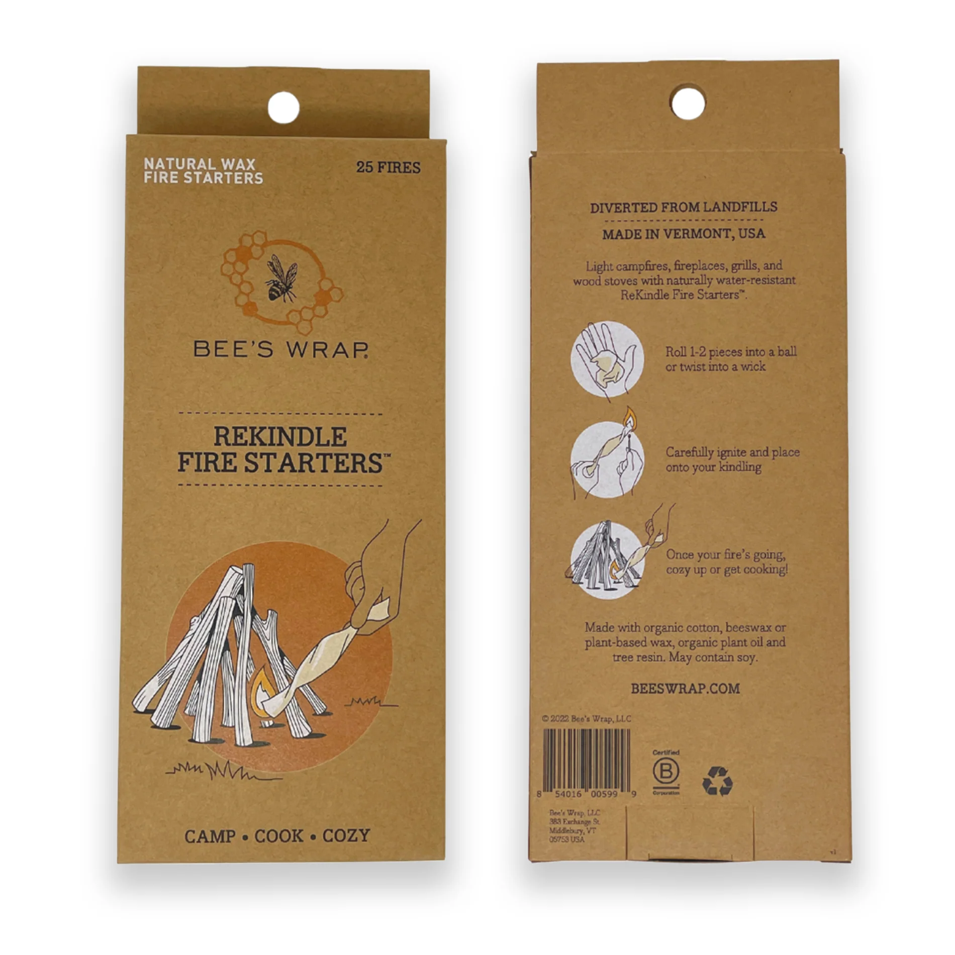 Natural Fire Starters – ReKindle Beeswax - Image 2