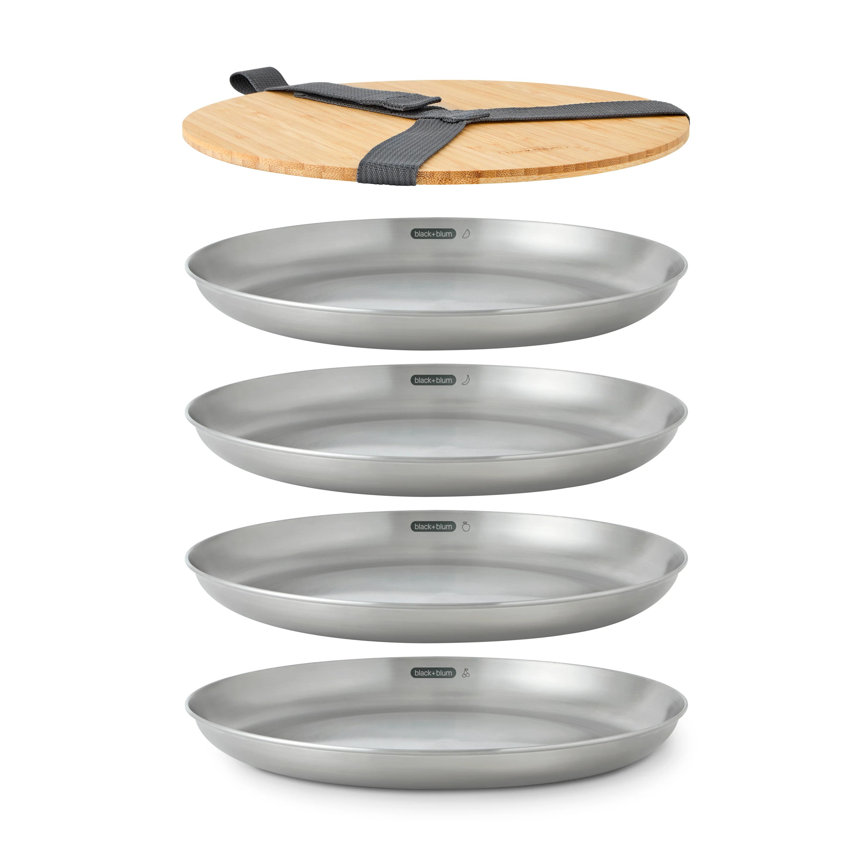 Steel Plate Set of 4