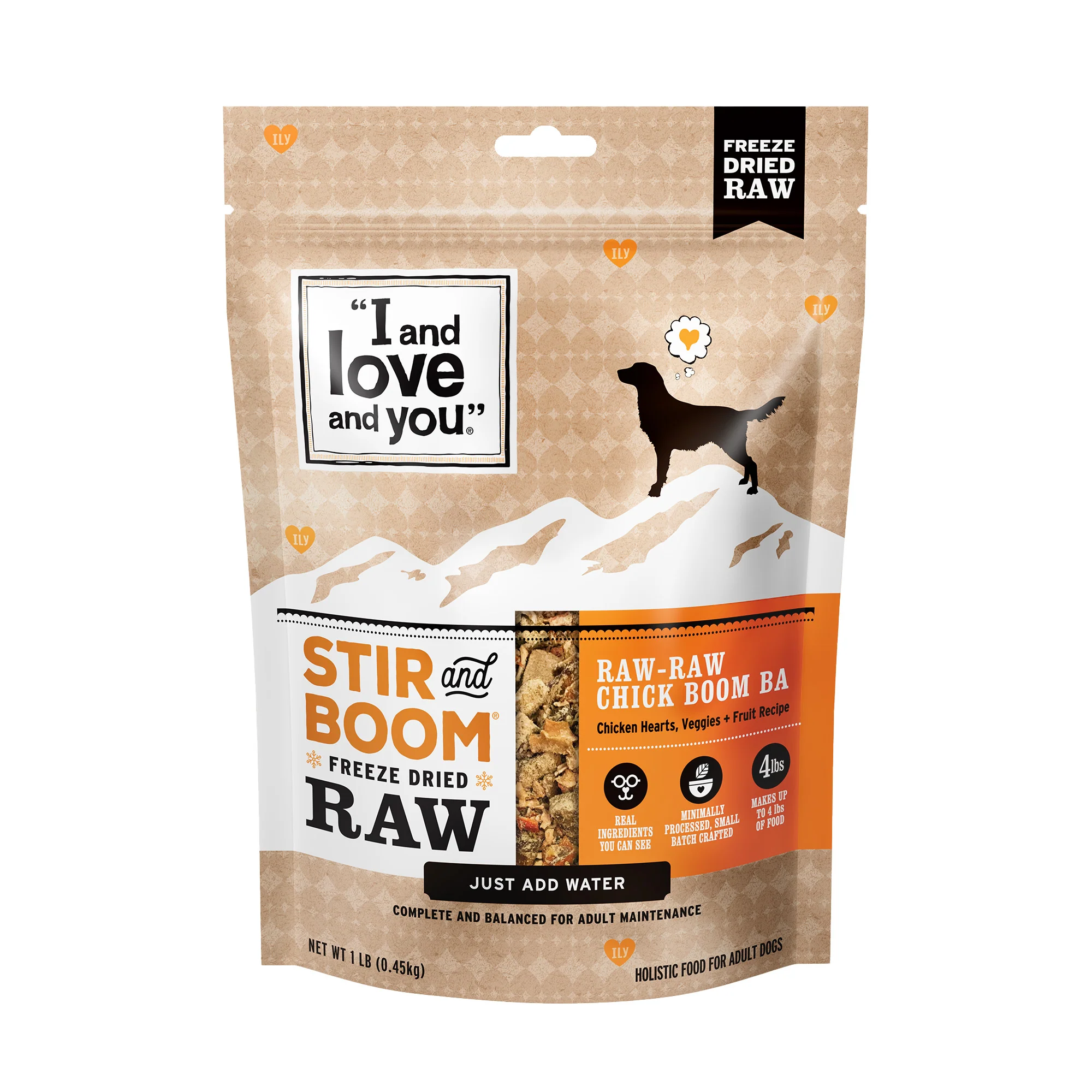 Stir and Boom Raw Raw Chick Boom Ba Dinner Grain-Free Dehydrated Dog Food