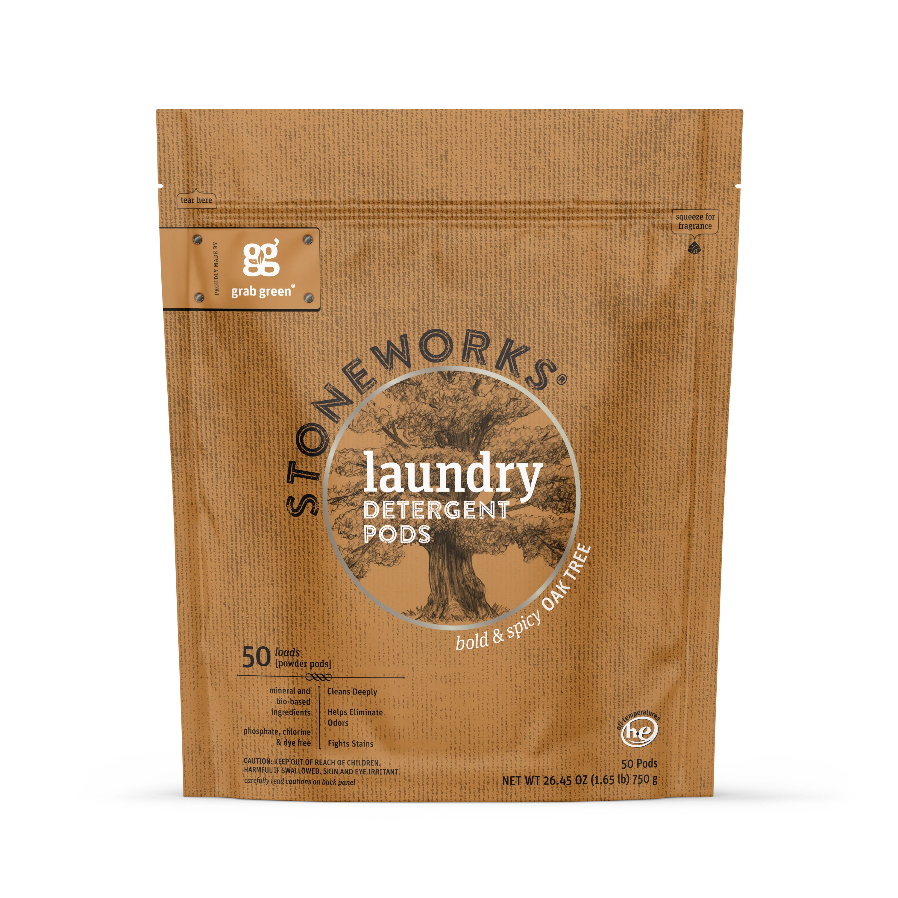Stoneworks Laundry Detergent Pods - Oak Tree