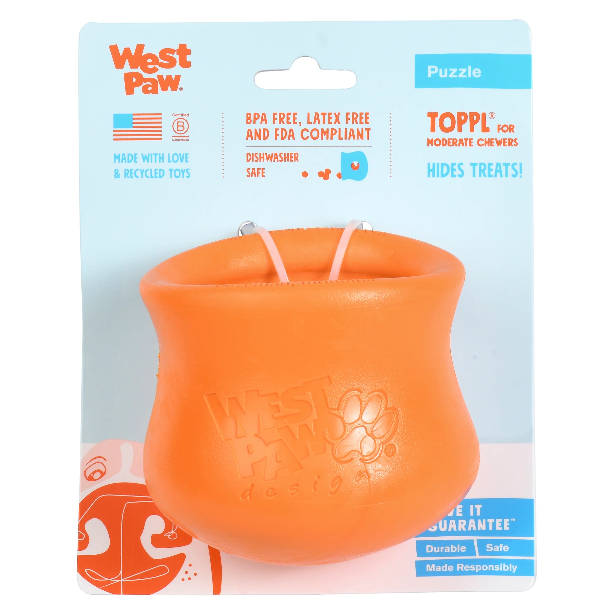 Toppl™ Treat Dispenser Dog Toy to Promote Mental Stimulation and Slow Eating - Large