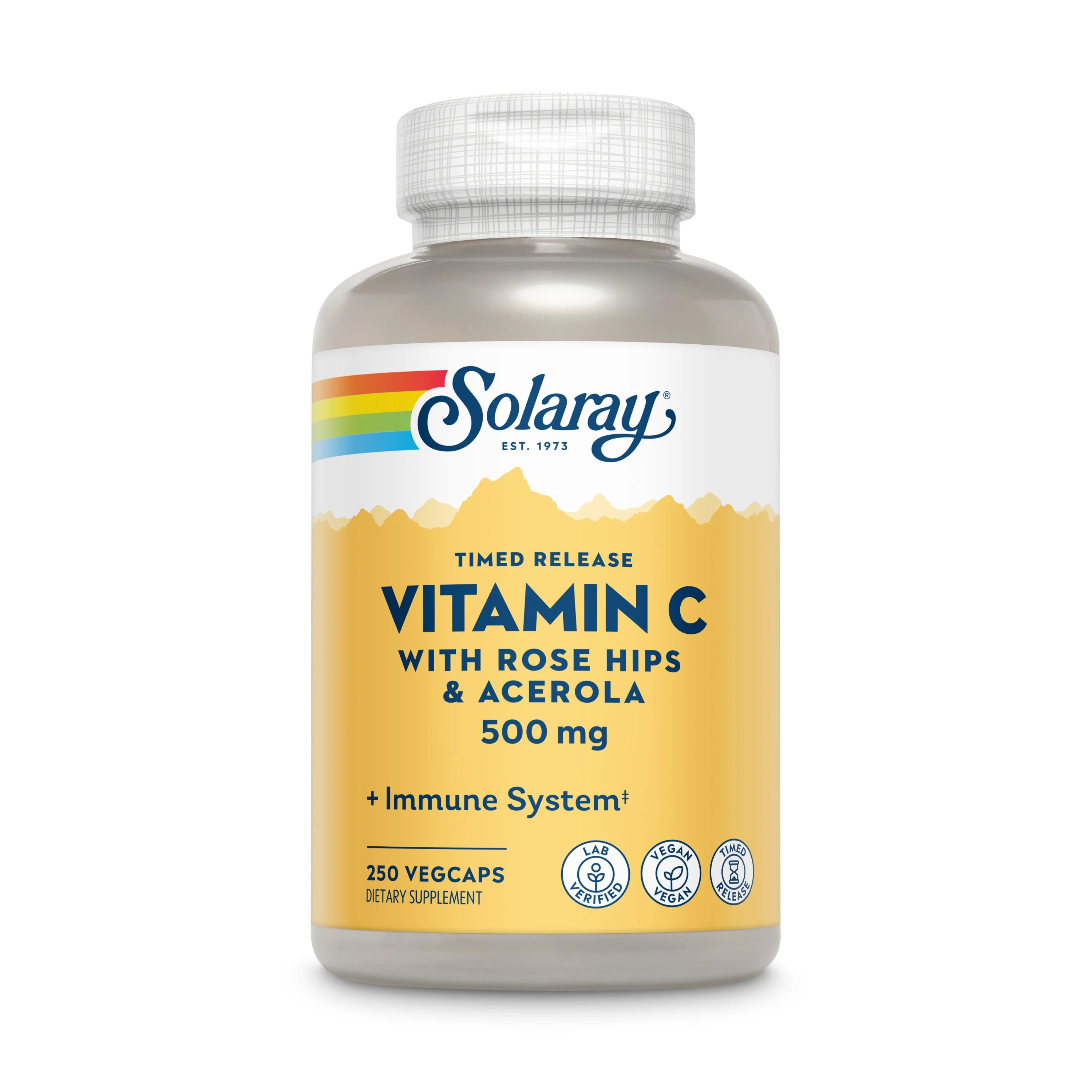 Vitamin C Timed Release with Rose Hips & Acerola, 500 mg