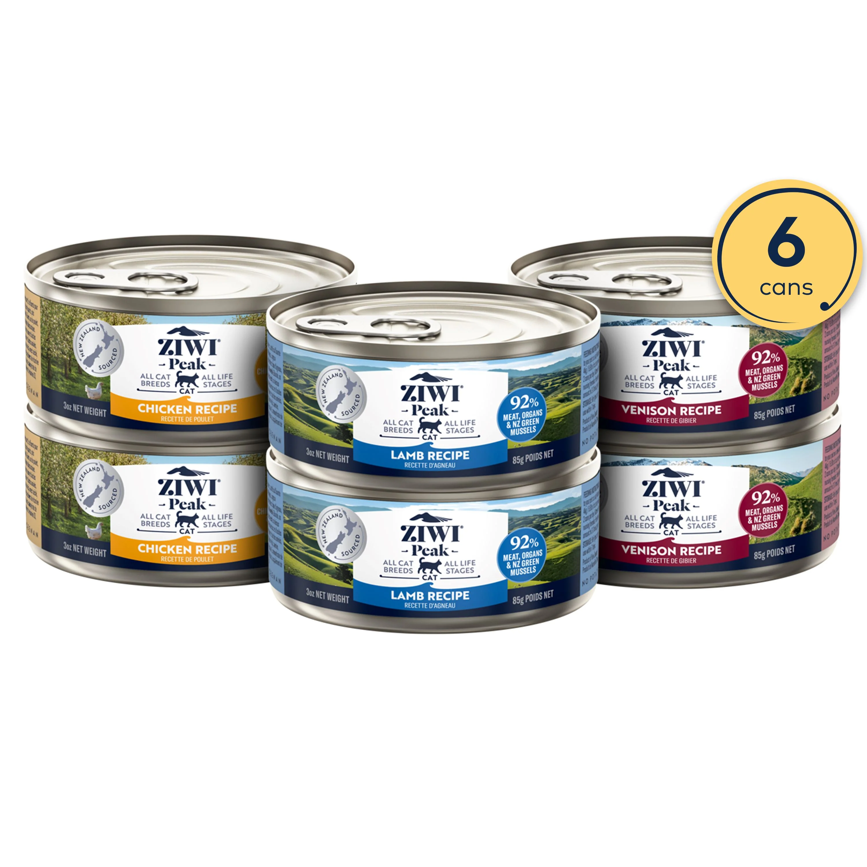 Wet Cat Food Variety Pack- All Natural, High Protein, Grain Free, Limited Ingredient, with Superfoods