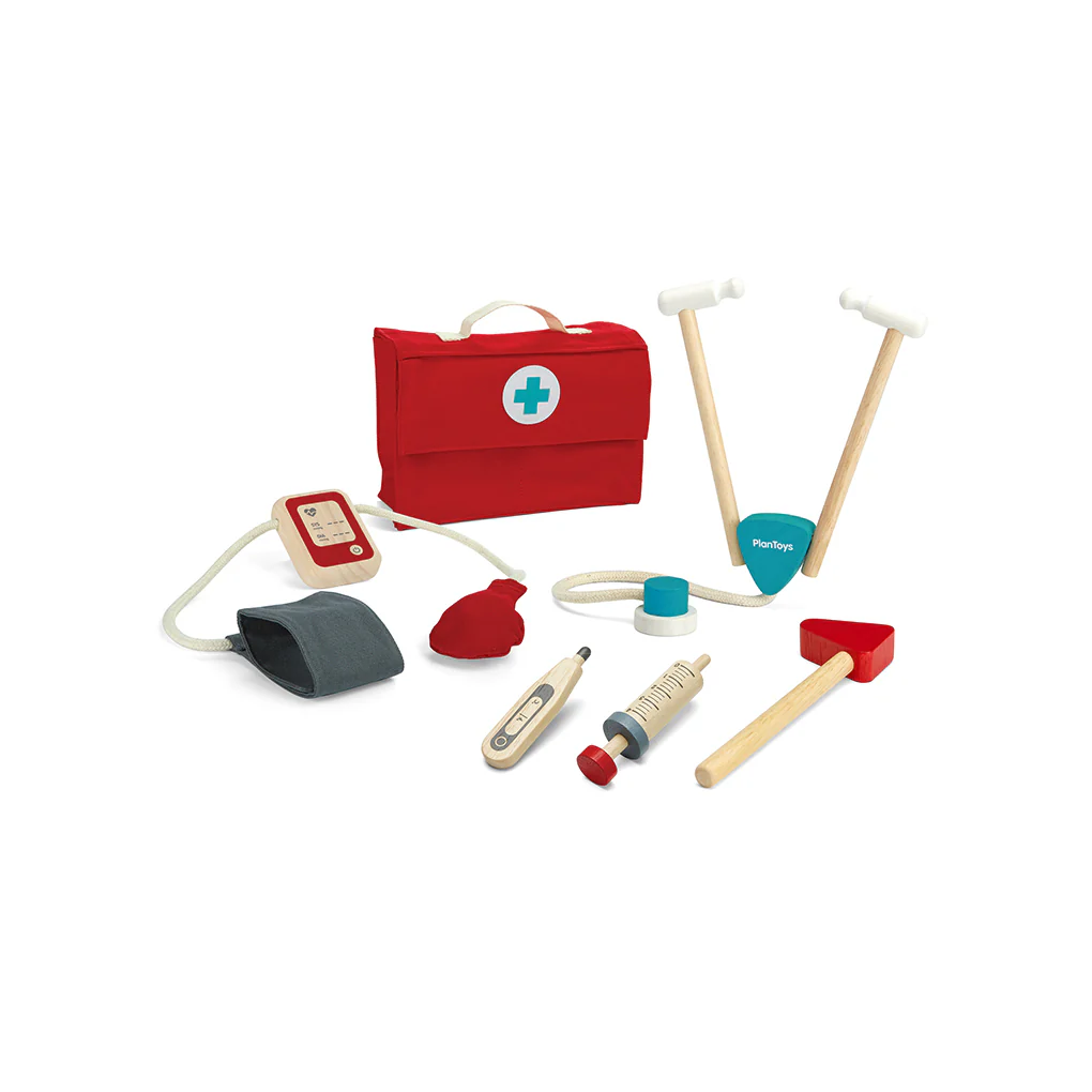 Wooden Pretend Play Doctor Set for Kids
