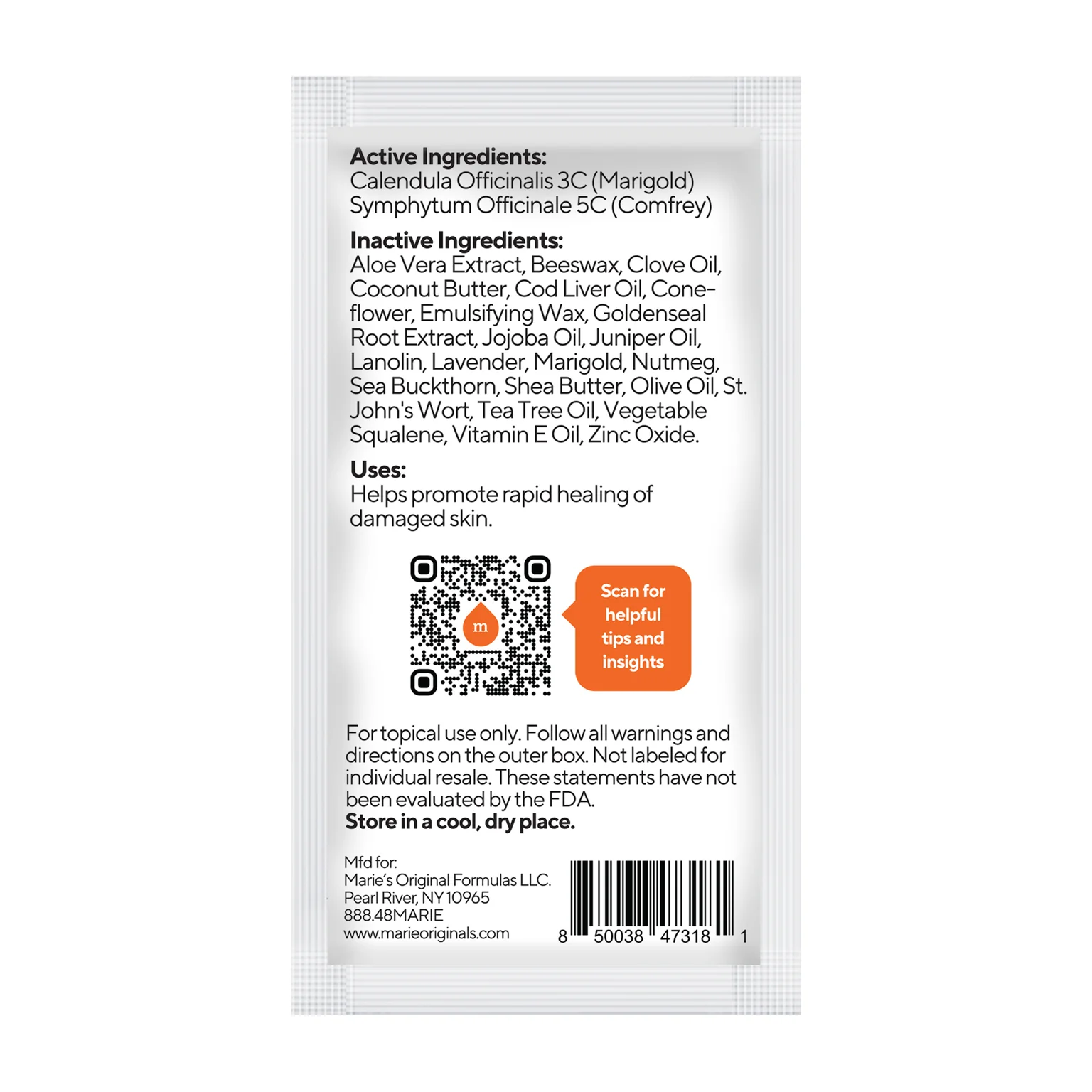 Wounds, Burns & Chafing Ointment Packets - Image 6