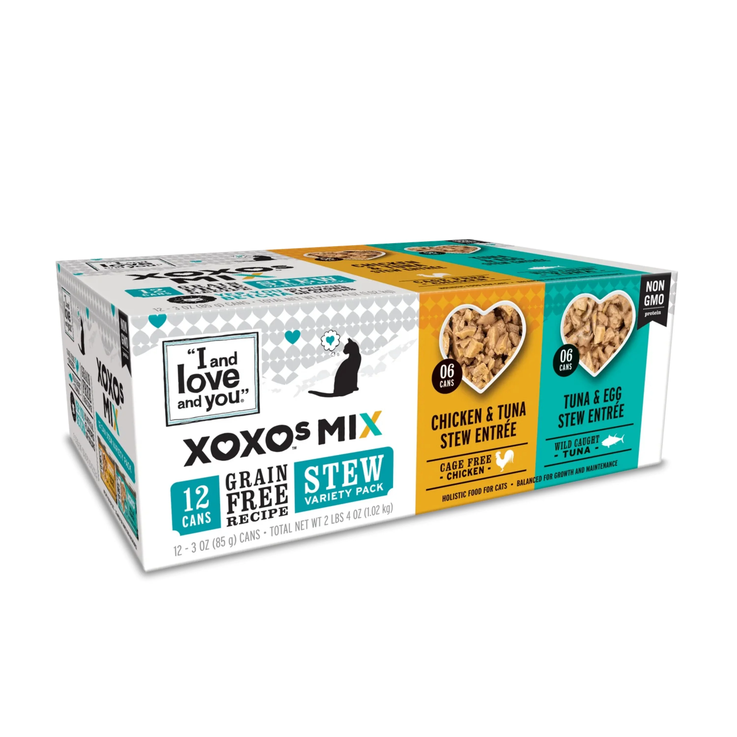 XOXOs Wet Cat Food - Chicken + Tuna Stew Variety Pack - Grain Free, Filler Free, 3oz, 12-Pack - Image 6